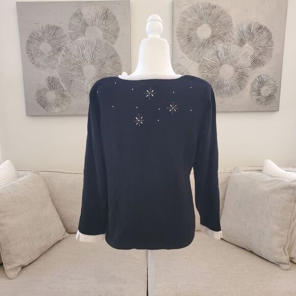 Berek Embellished Christmas Fancy Outfit Sweater sz Med - Picture 5 of 9